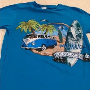 Aqua tee shirt. Cozumel,Mexico design.